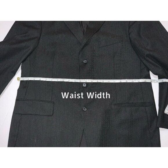 Loro Piana John W. NordstromMen3ButtonBlazer 100% WoolSize 44CHARCOALGREYPINSTIP - Picture 12 of 12
